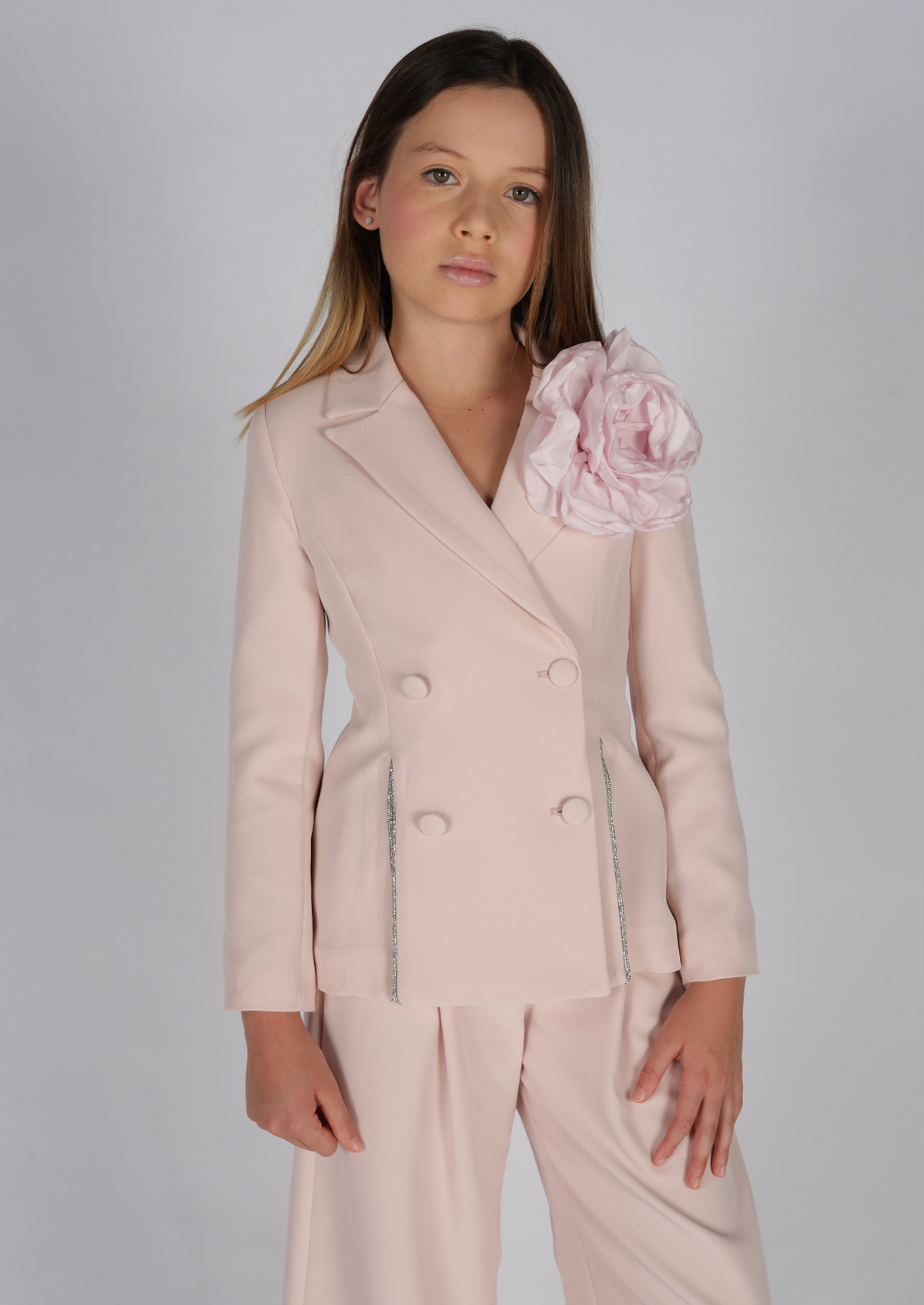 Spilla a fiore in tessuto Fun&Fun bambina