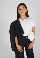 Giacca denim collo a revers Fun&Fun Couture bambina