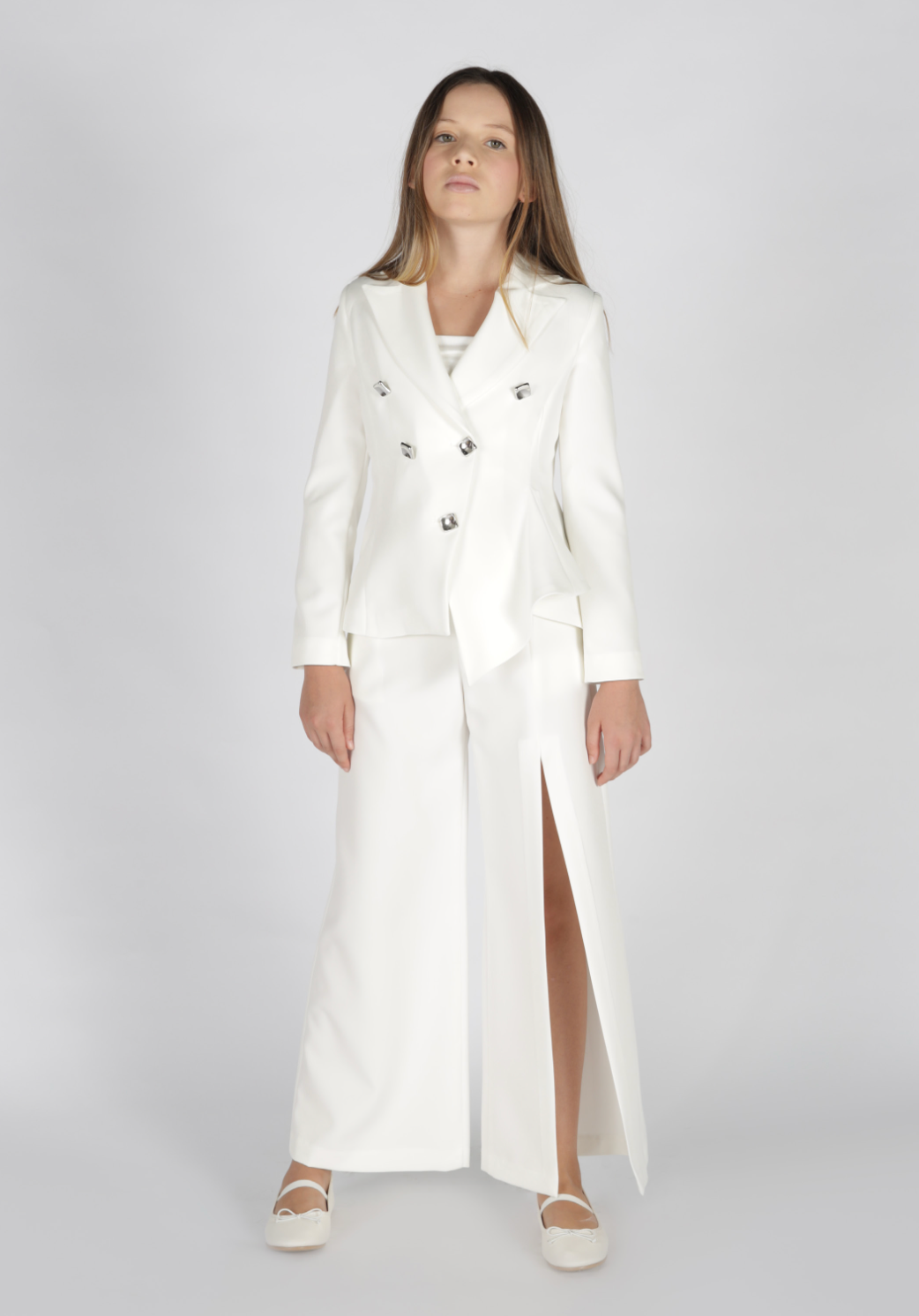 Pantalone spacco frontale Fun&Fun Couture bambina