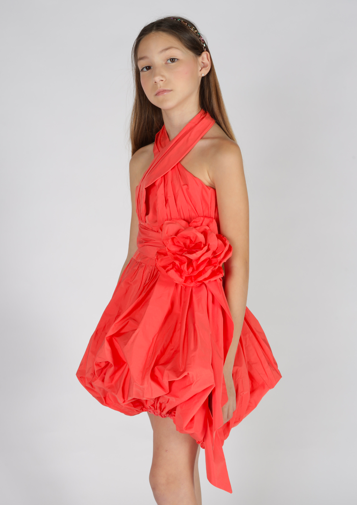 Abito halter gonna palloncino Fun&Fun Couture bambina