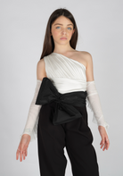 Body monospalla drappeggio Fun&Fun Couture bambina