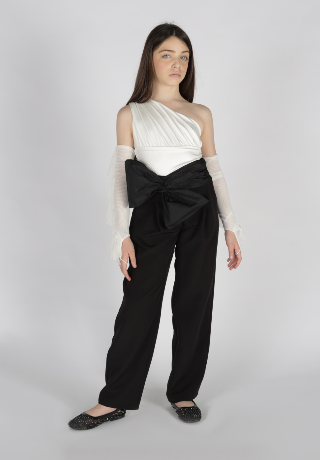 Pantalone bustino drappeggiato Fun&Fun Couture bambina