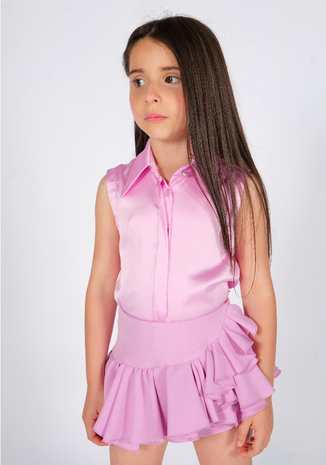 Short balze asimmetriche Fun&Fun Couture bambina