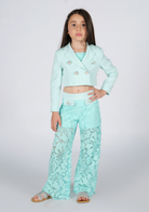 Giacca acquamarina Fun&Fun Couture baby bambina
