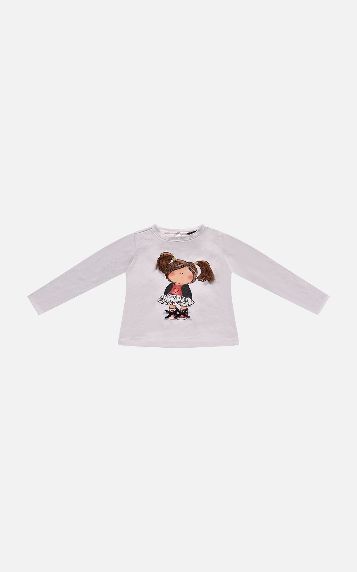 T-shirt bianca Fun&Fun neonata