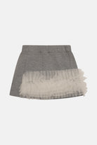 Gonna Mini in Punto Milano con Tulle Neonato Fun&Fun Bambina - FW26