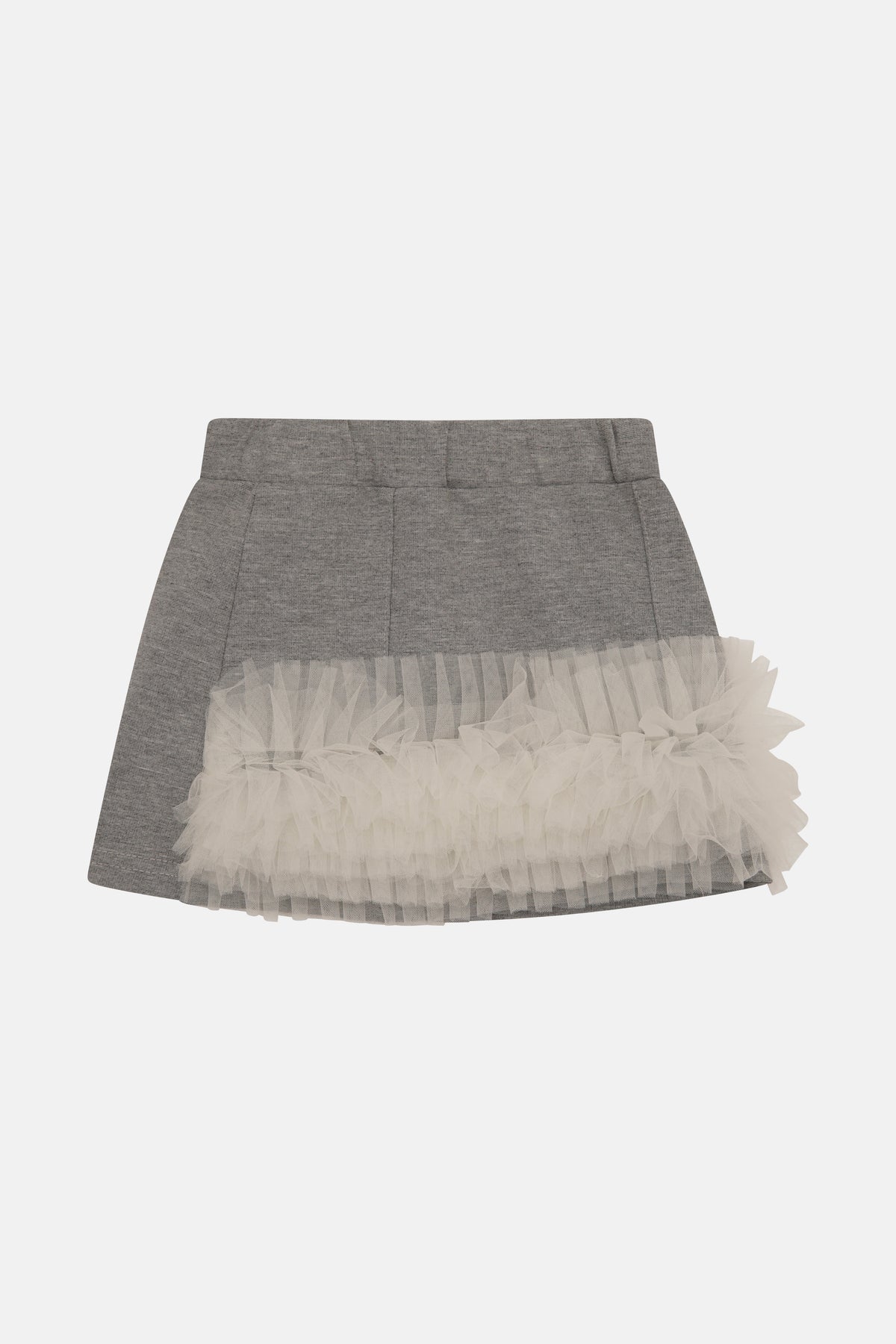 Gonna Mini in Punto Milano con Tulle Neonato Fun&Fun Bambina - FW26