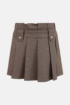 Gonna a Pieghe in Pied de Poule Junior Fun&Fun Bambina - FW26