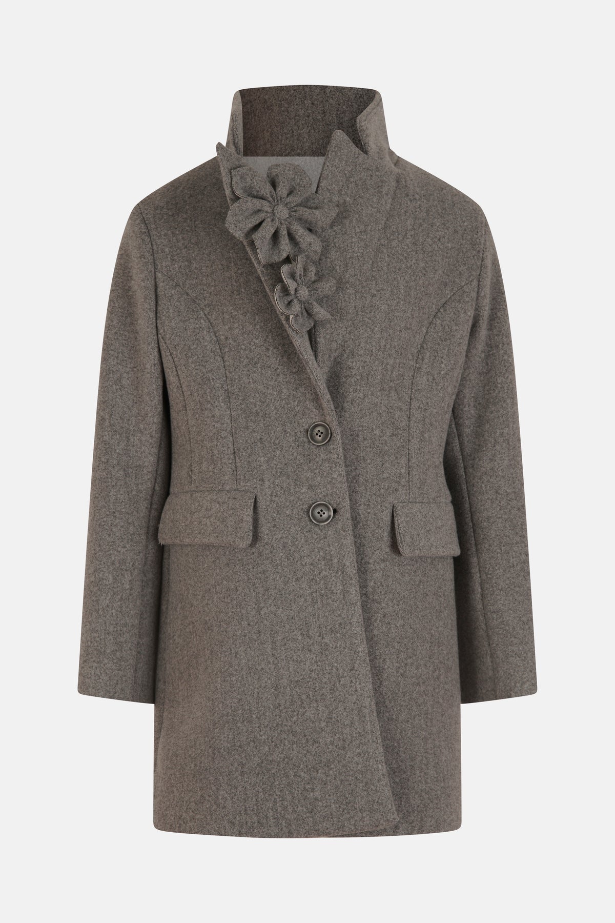 Cappotto in Panno con Fiori Junior Fun&Fun Chic Bambina - FW26