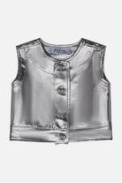 Gilet argento HLove bambina