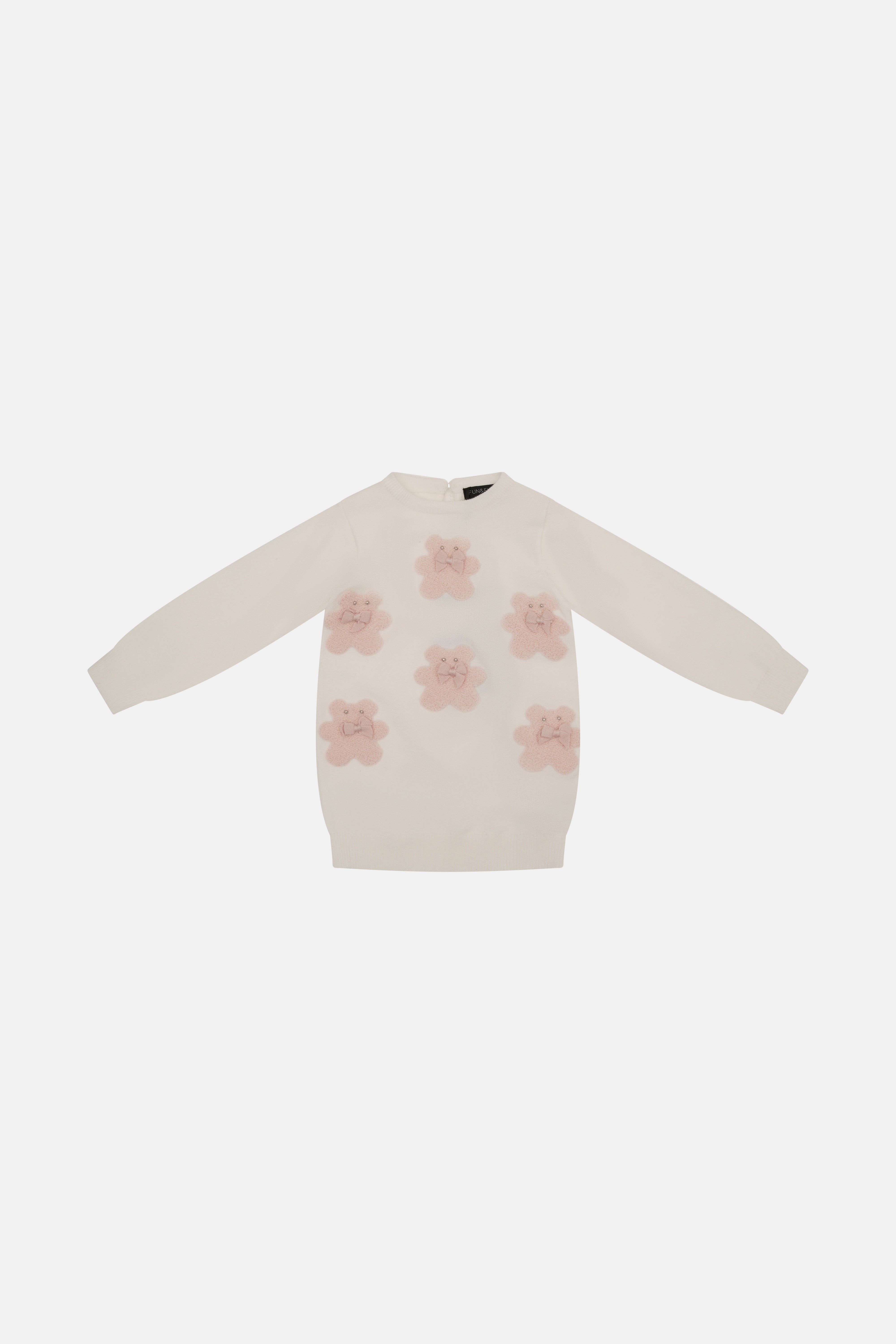Abitino Mini in Maglia con Boucle Neonato Fun&Fun Bambina - FW26