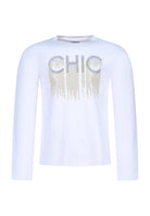 T-shirt bianco panna Fun&Fun Chic bambina