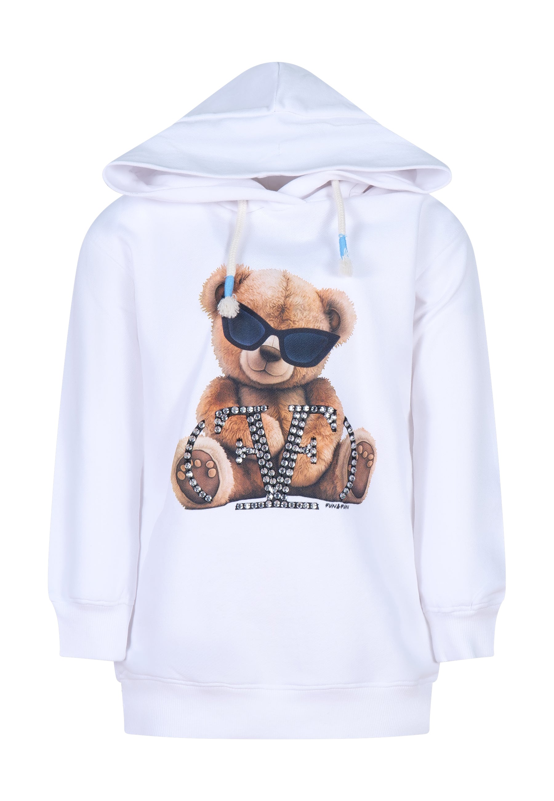 Abito bianco Fun&Fun bambina Baby