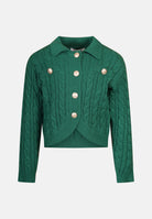 HLove Cardigan Verde e Nero Junior Bambina - FW26