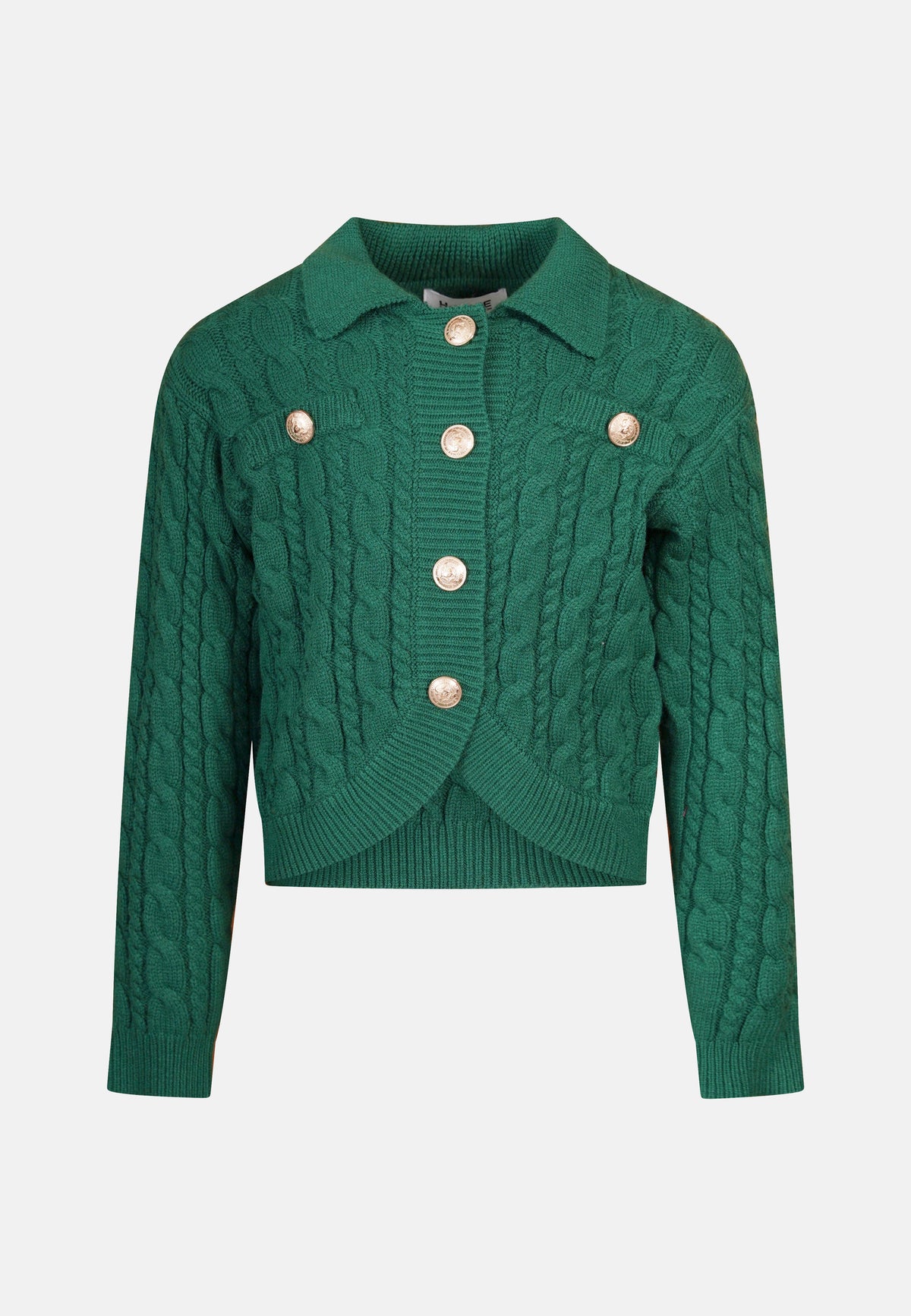 HLove Cardigan Verde e Nero Junior Bambina - FW26