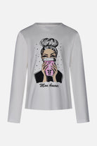 T-shirt bianco panna 2 Fun&Fun Chic bambina