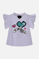 T-shirt con rouches Marc Ellis neonata