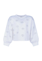 Felpa Colore Off White Fun&Fun bambina