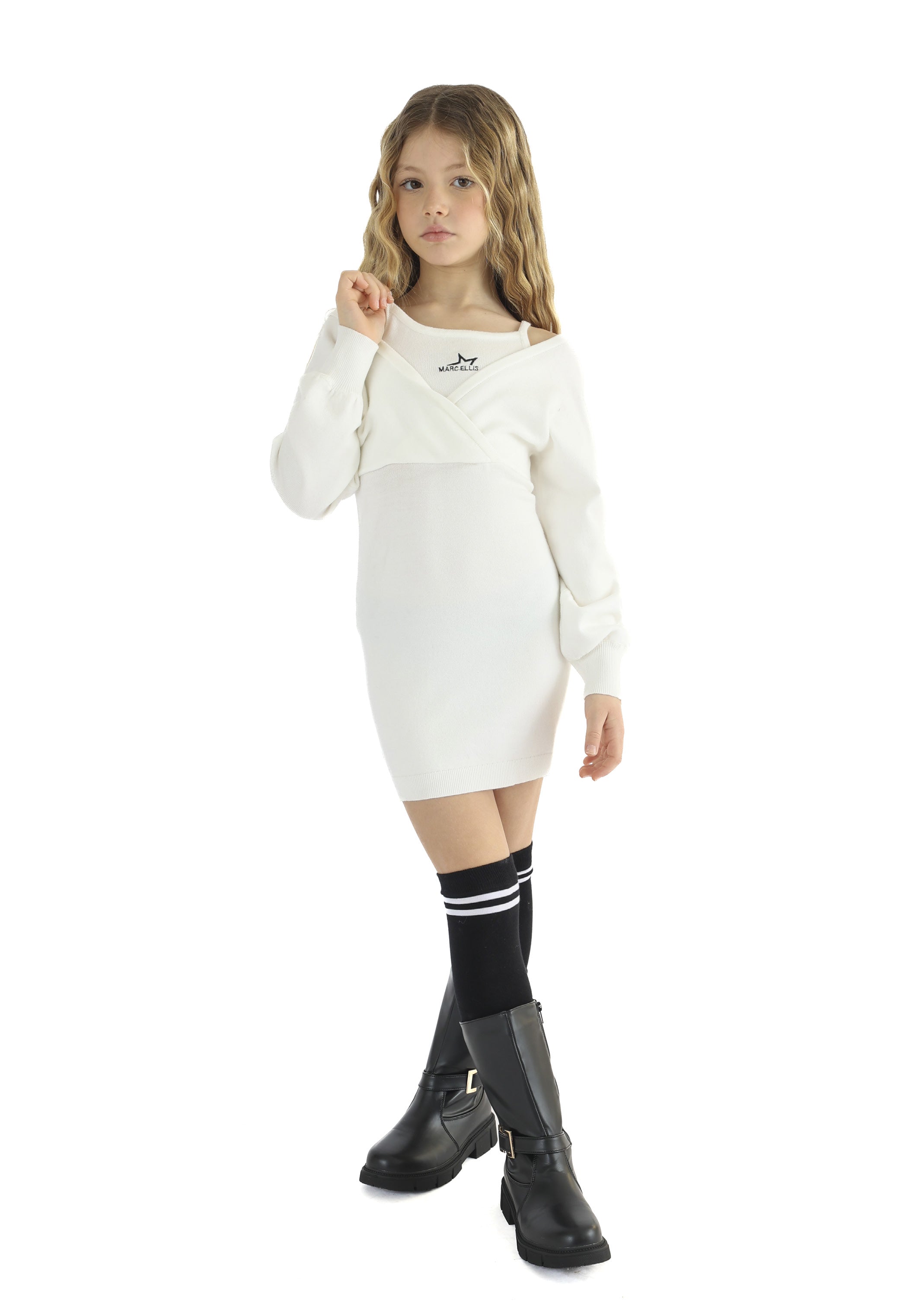 Abito in Maglia con Cut Out Junior Marc Ellis Bambina - FW26