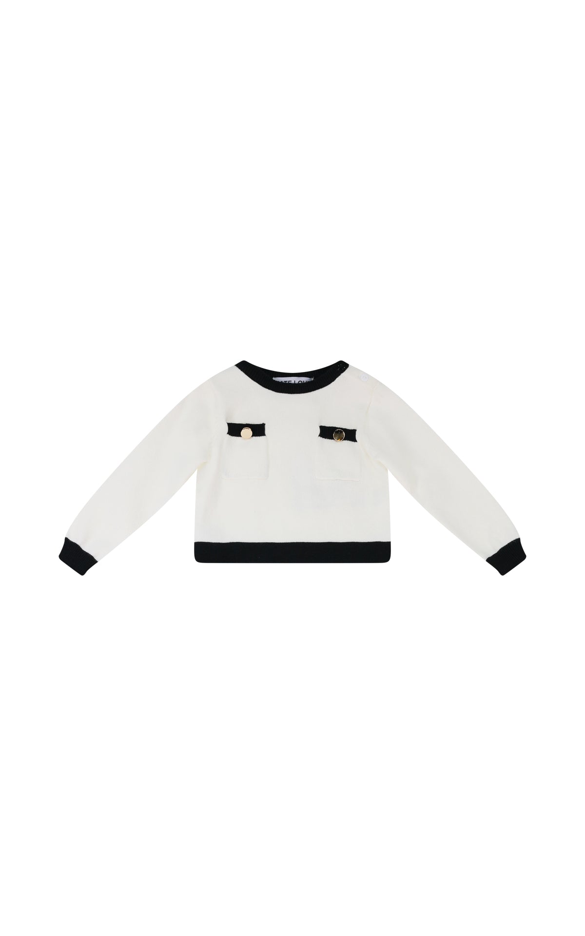 Maglia Colore White/Black Neonata HLove bambina