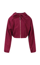 Felpa Full Zip in Vellutino con Cappuccio e Spilla Cuore Collezione HLove bambina