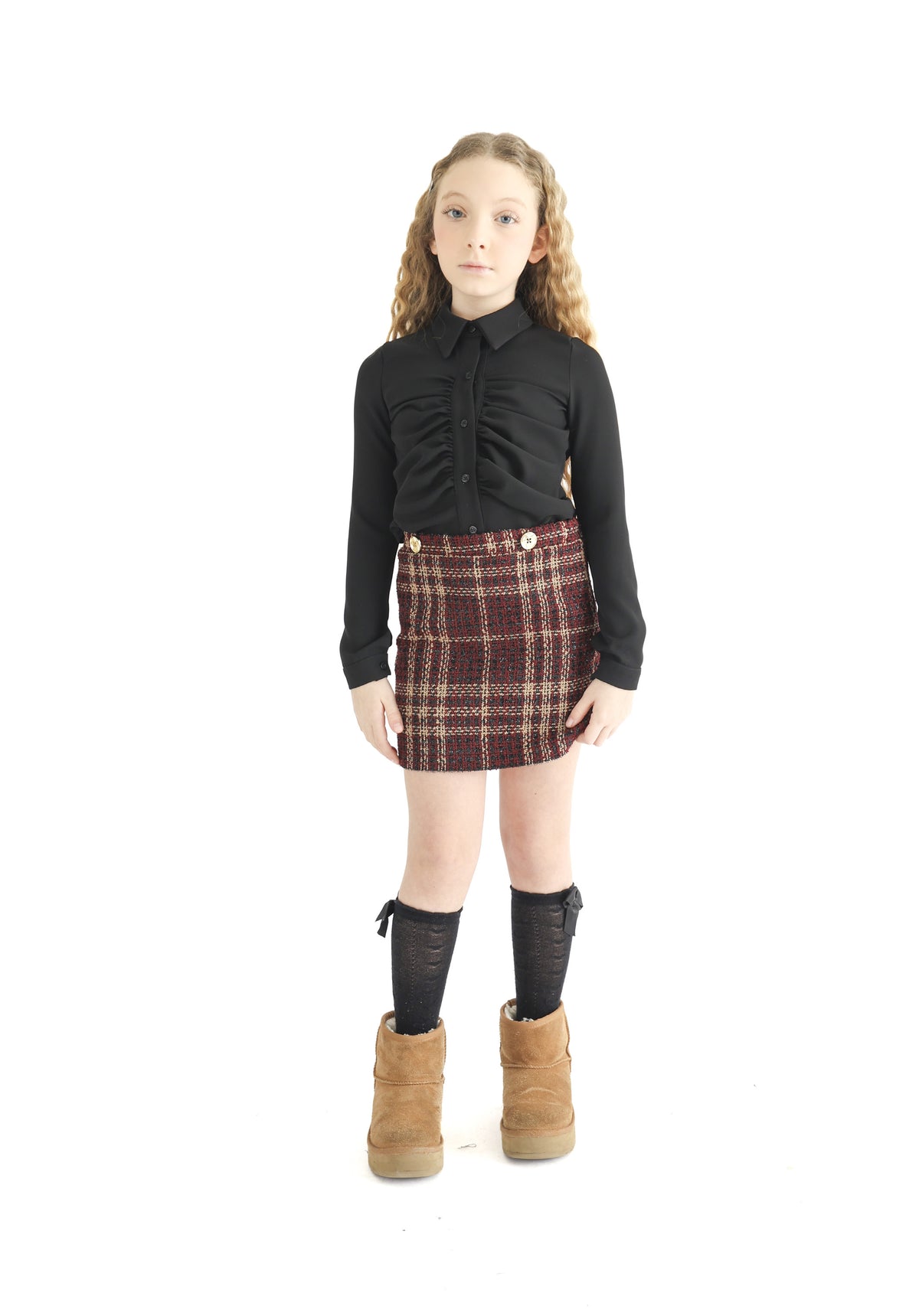 Camicia in Crepe Avvitata Junior Marc Ellis Bambina - FW26