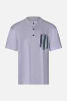 T-shirt Bianca con Taschino a Righe Siviglia bambino