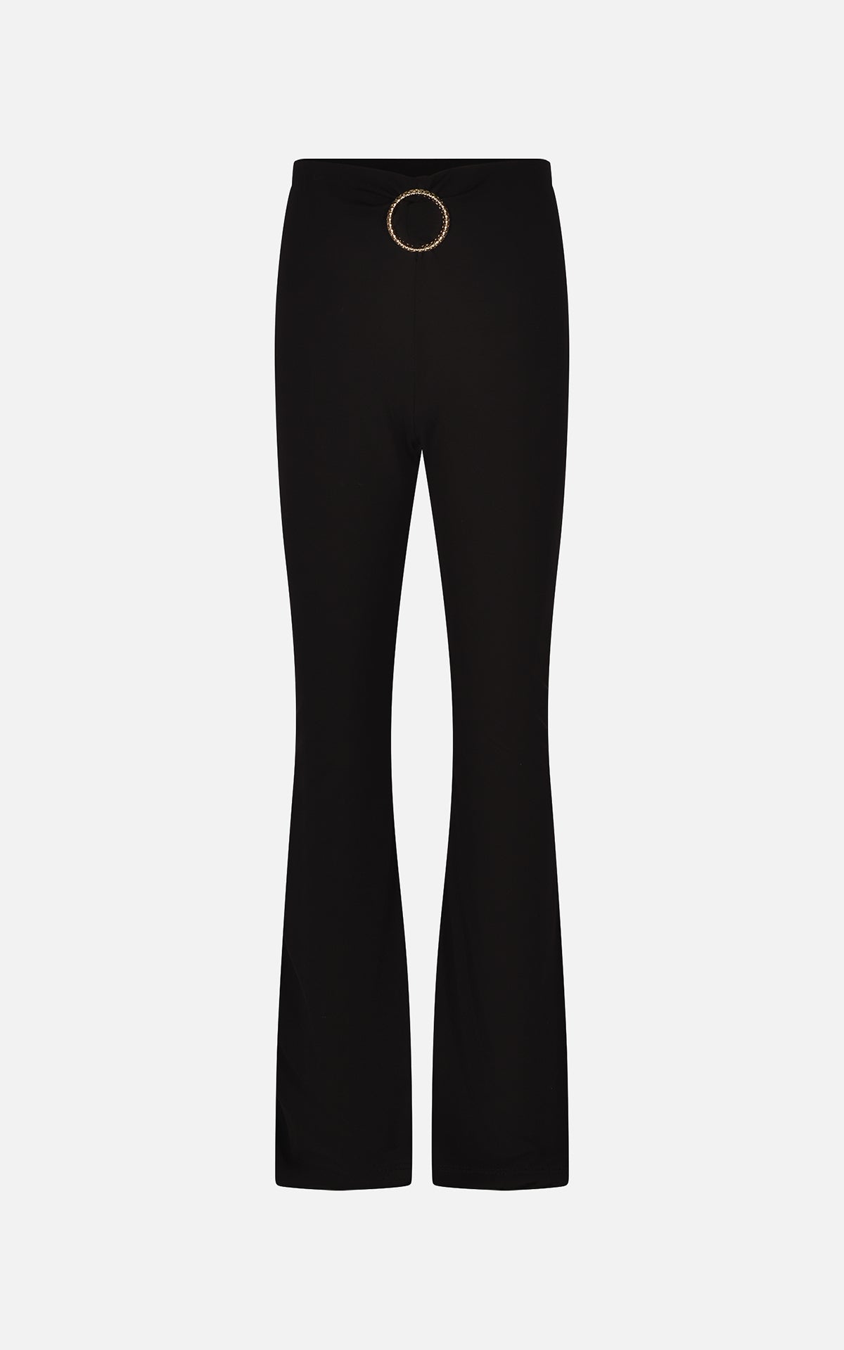 Pantalone a zampa nero Hate-Love bambina