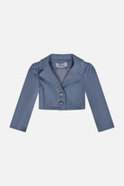 Giacca celeste e denim HLove bambina