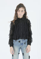 Camicia in Georgette con Rouches Junior Fun&Fun Bambina - FW26