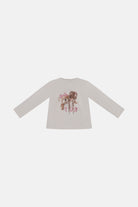 T-shirt in Cotone Girocollo con Stampa Neonato Fun&Fun Bambina (2) - FW26