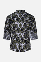 Camicia in Lino Fantasia Floreale con Collo Coreano Siviglia bambino