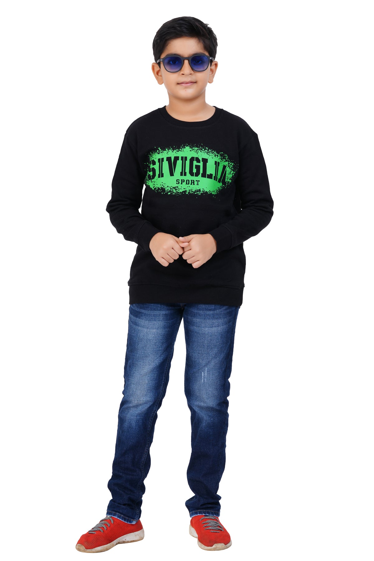 Felpa sport grafica stampata Siviglia bambino 4