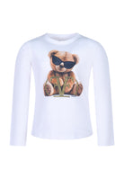 T-shirt bianca Fun&Fun bambina baby