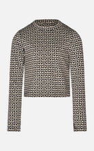 T-shirt cropped punto Milano Hate-Love bambina
