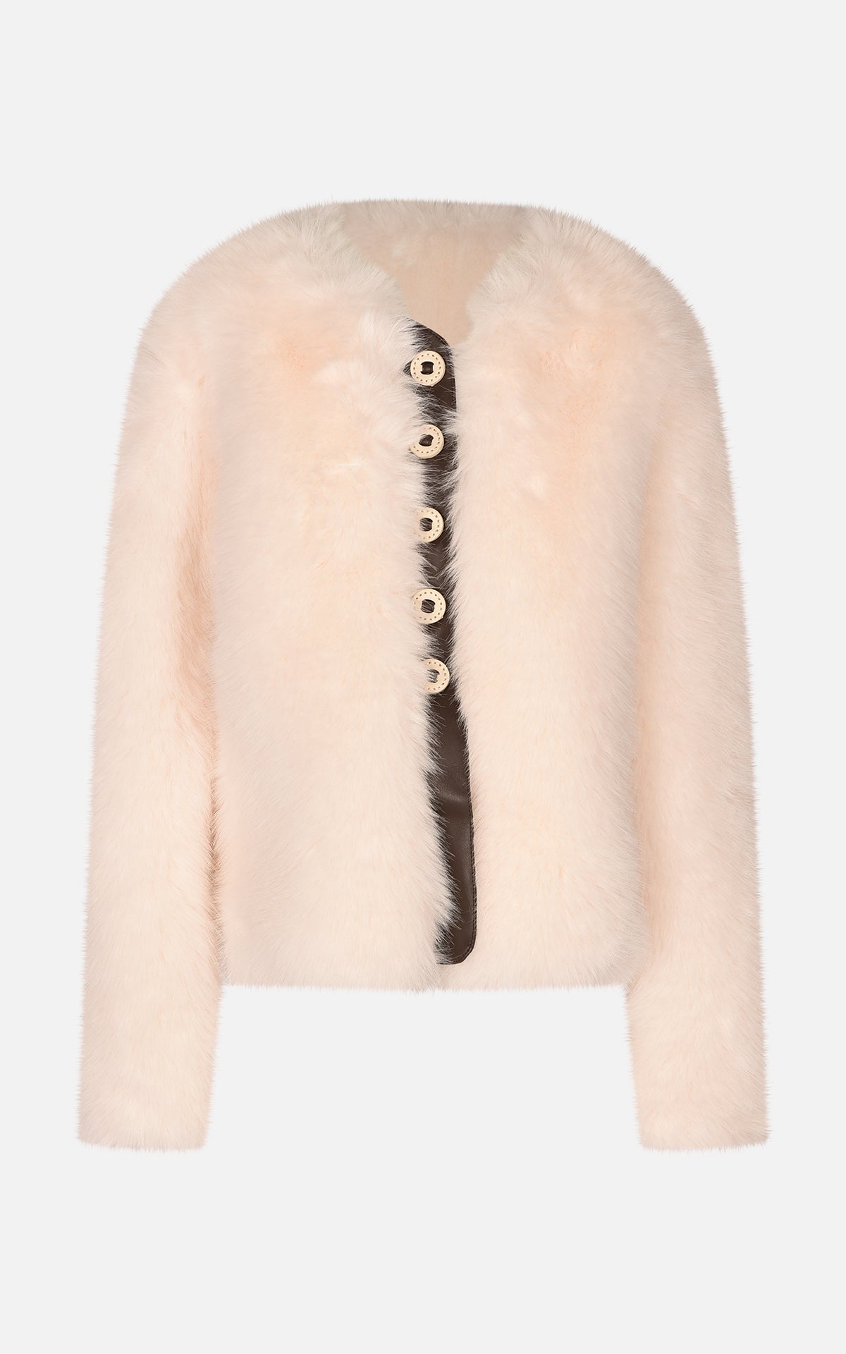 Giacca ecopelliccia bianca Fun&Fun bambina