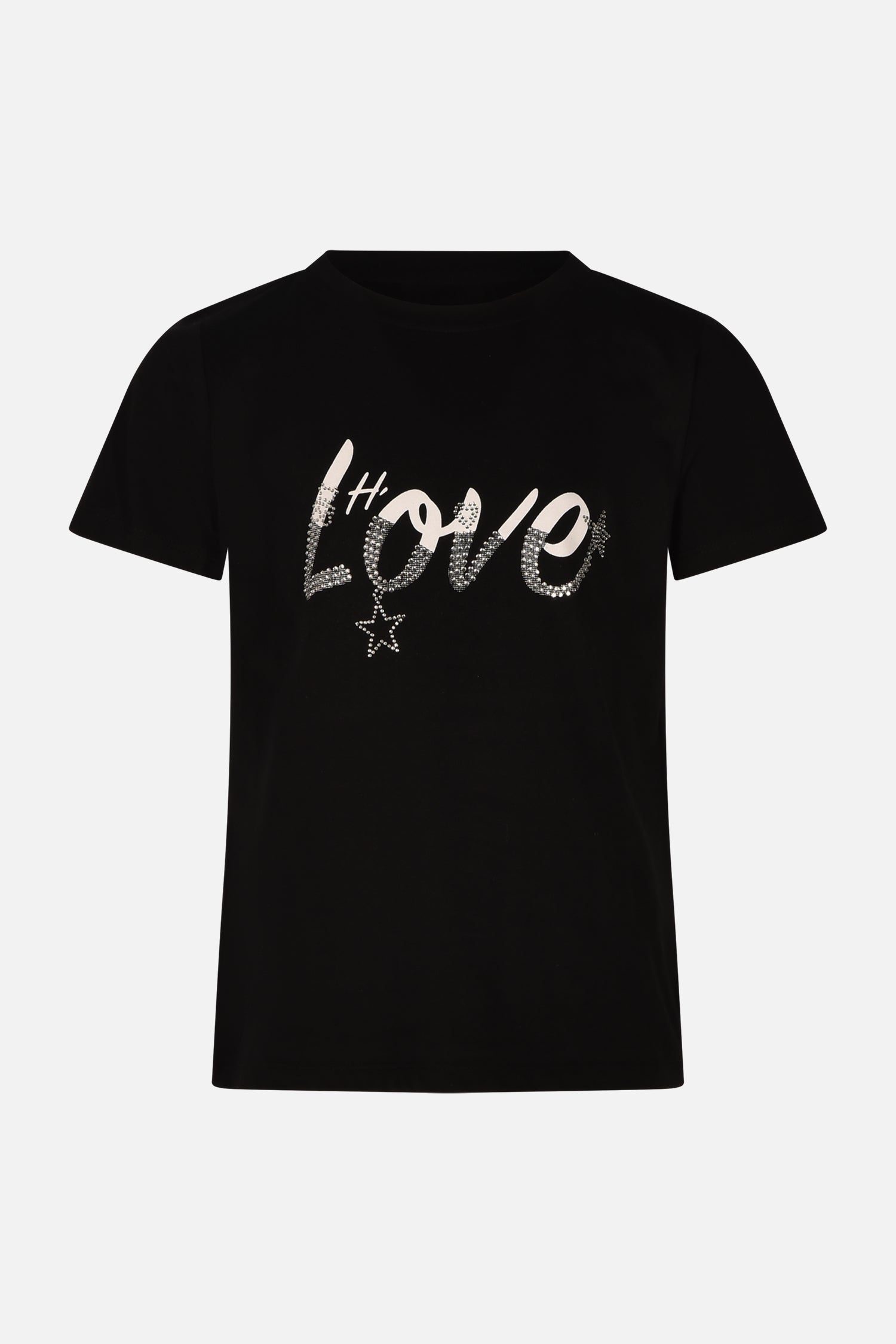 T-shirt con Scritta Logo HLove bambina
