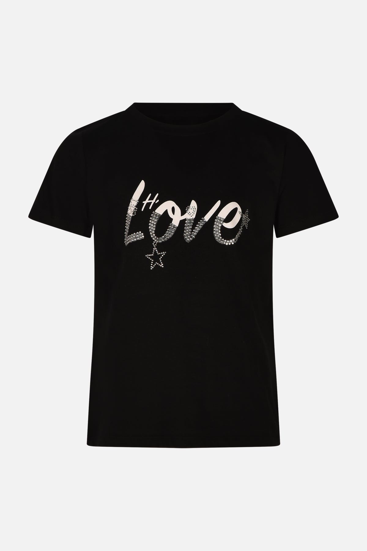 T-shirt con Scritta Logo HLove bambina
