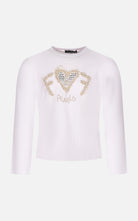 T-shirt bianca Fun&Fun bambina baby