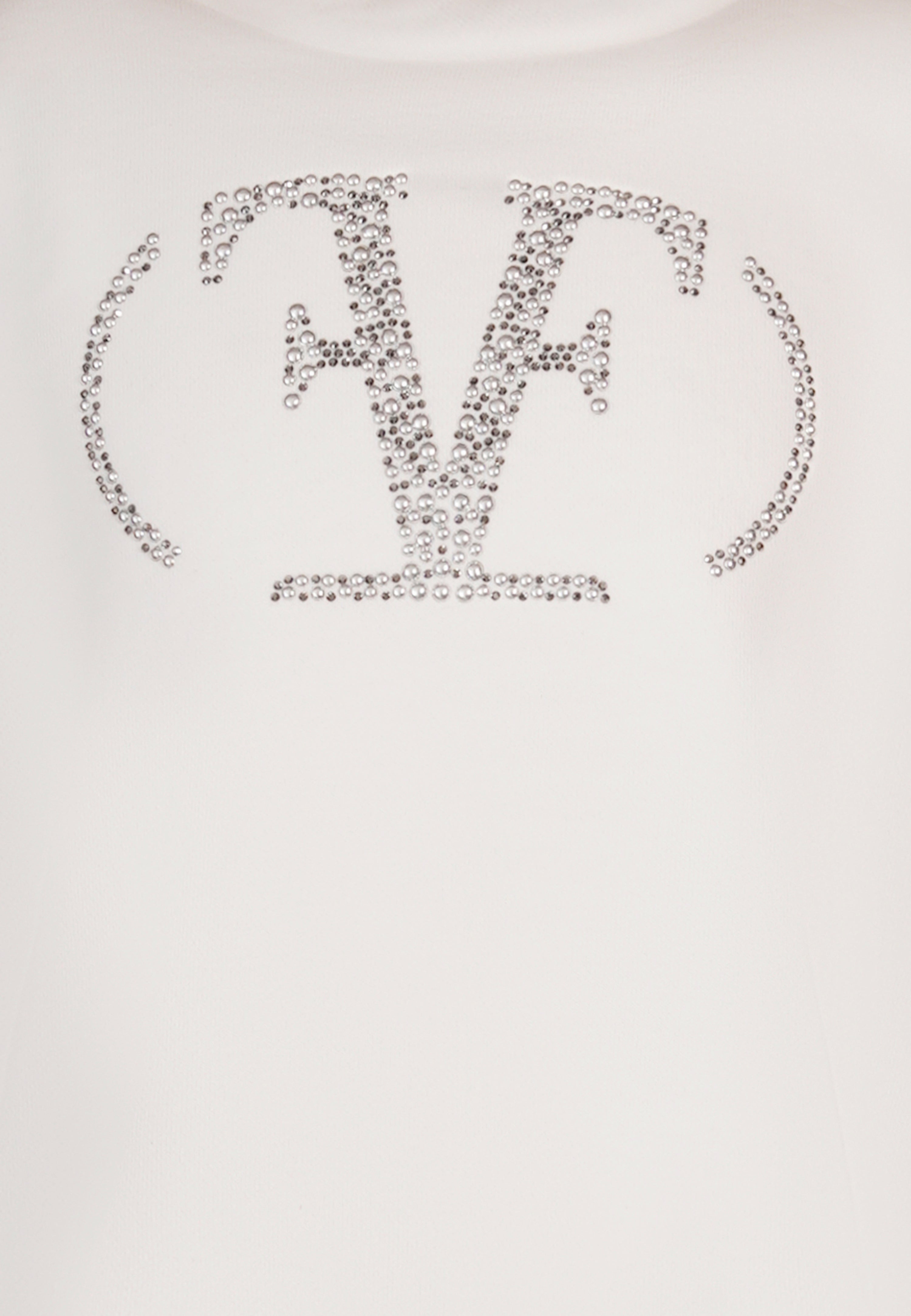 Felpa in Cotone Girocollo con Perline e Strass Junior Fun&Fun Bambina - FW26