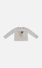 T-shirt bianca HLove neonata
