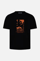 T-shirt con Grafica Tropicale e Scritta Nera o Bianca Siviglia bambino