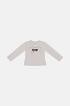 T-shirt in Cotone Girocollo con Stampa Neonato Fun&Fun Bambina (1) - FW26