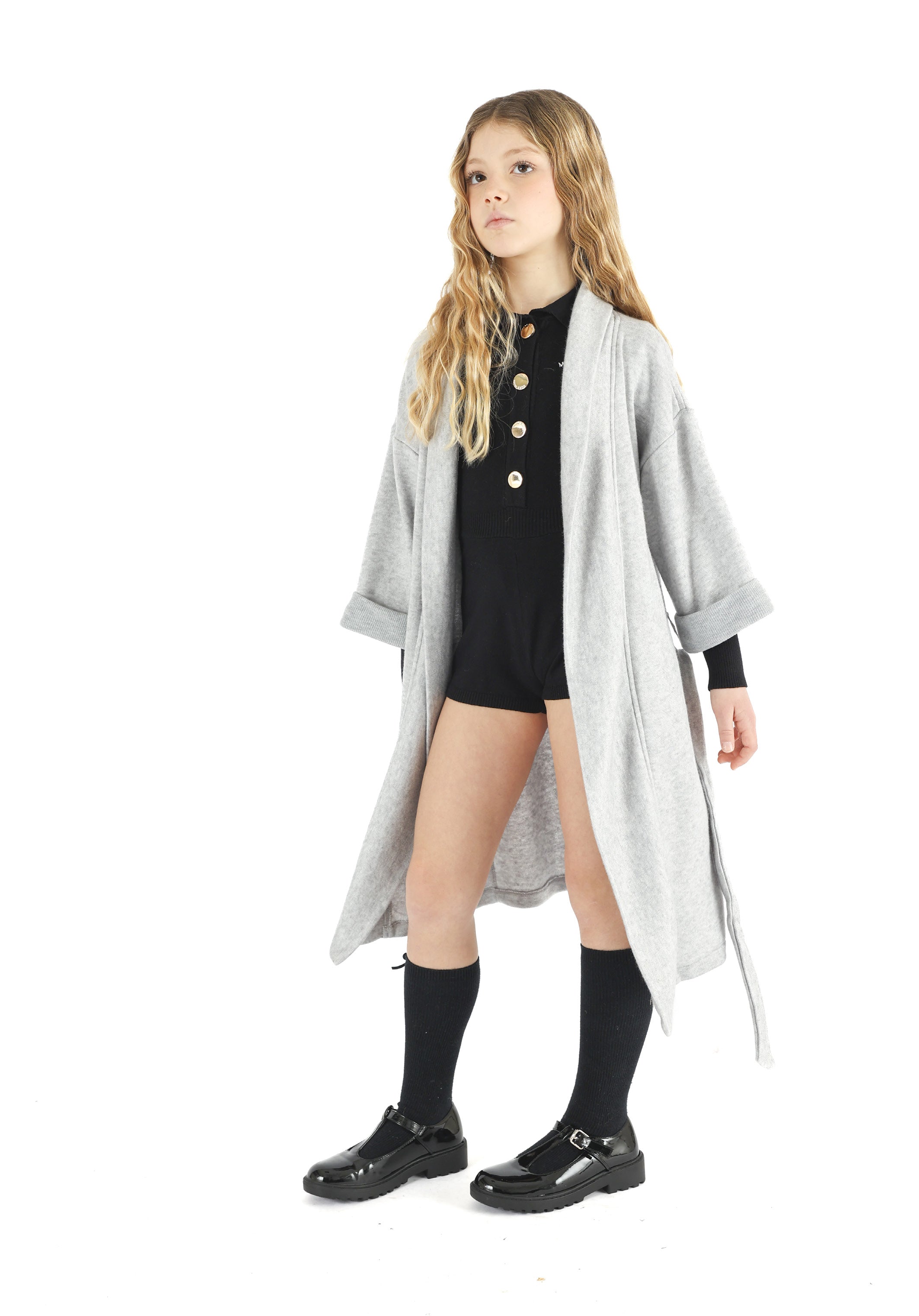 Marc Ellis Cardigan Lungo in Maglia Junior Bambina - FW26