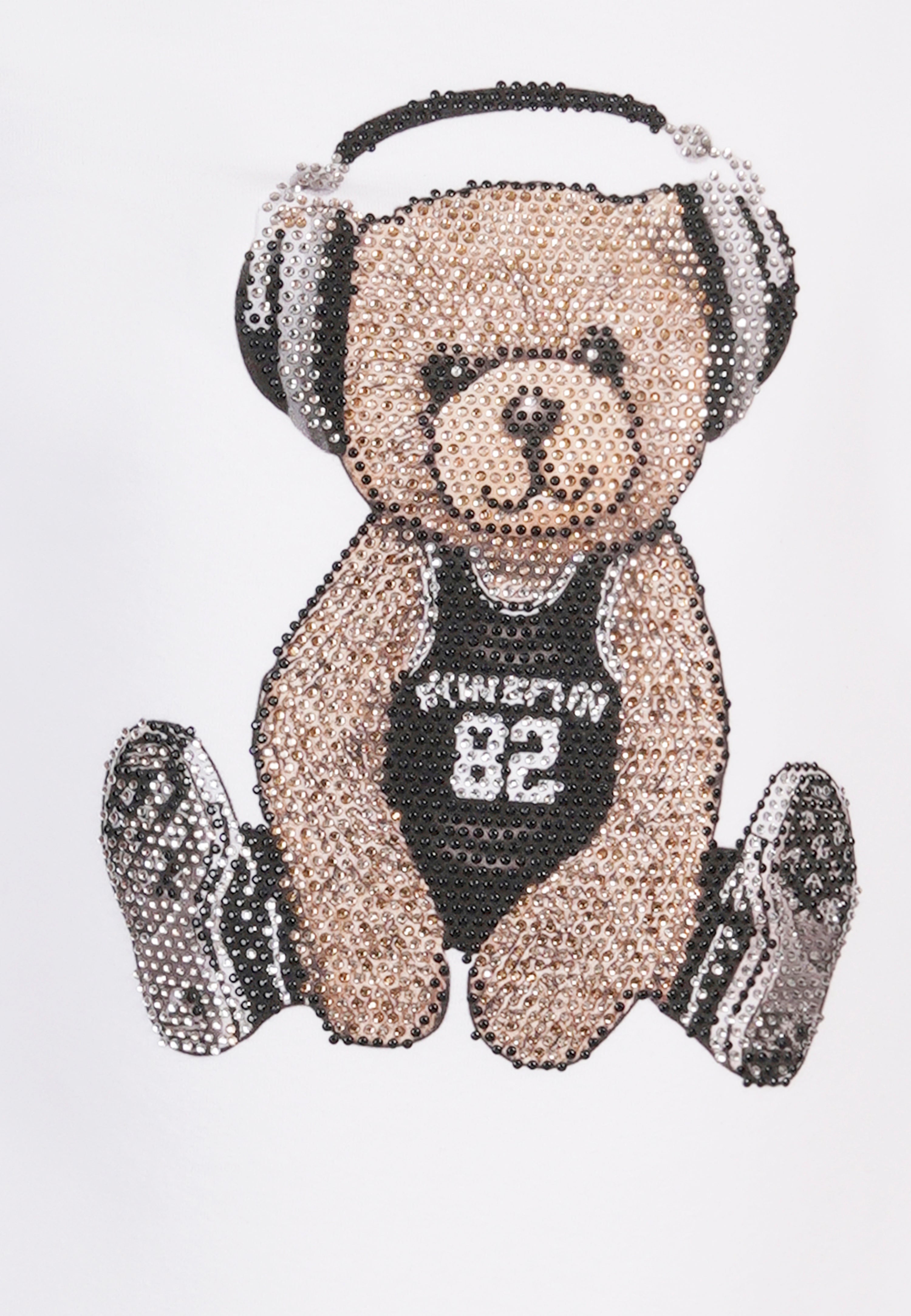 T-shirt in Cotone con Stampa Strass Junior Fun&Fun Bambina - FW26