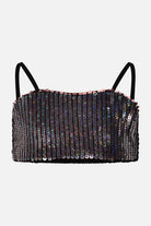 Top cropped paillettes Junior Marc Ellis bambina