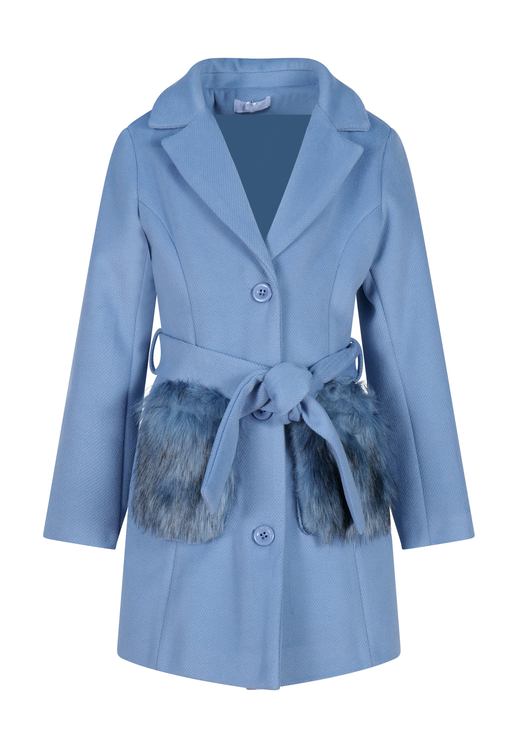 Cappotto celeste Fun&Fun Chic bambina junior