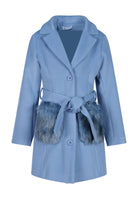 Cappotto celeste Fun&Fun Chic bambina junior
