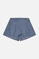 Short celeste e denim HLove bambina