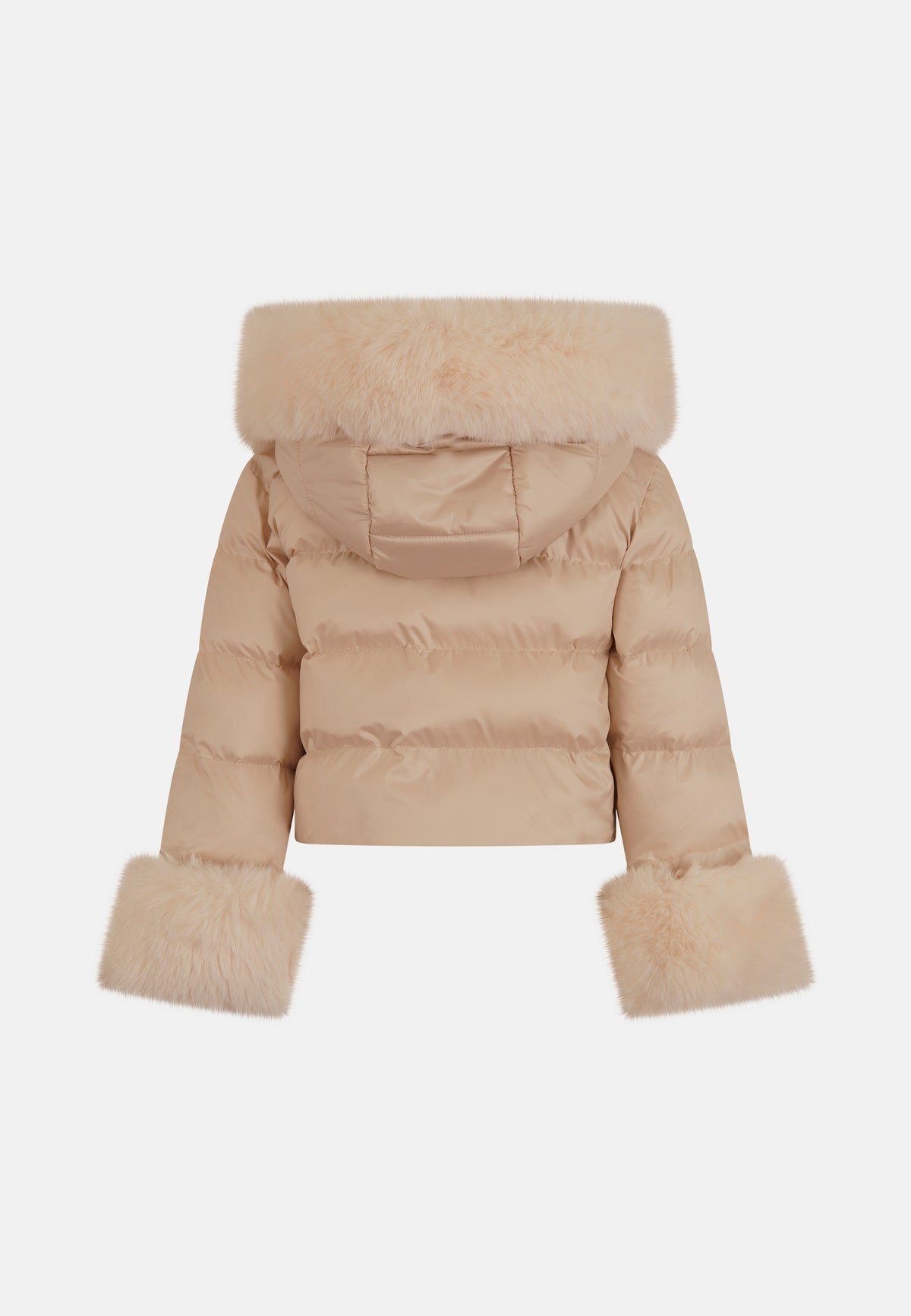 Giubbino con Cappuccio ed Ecopelliccia Baby Fun&Fun Bambina - FW26